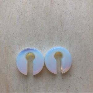 SOLD Opalite ear weights